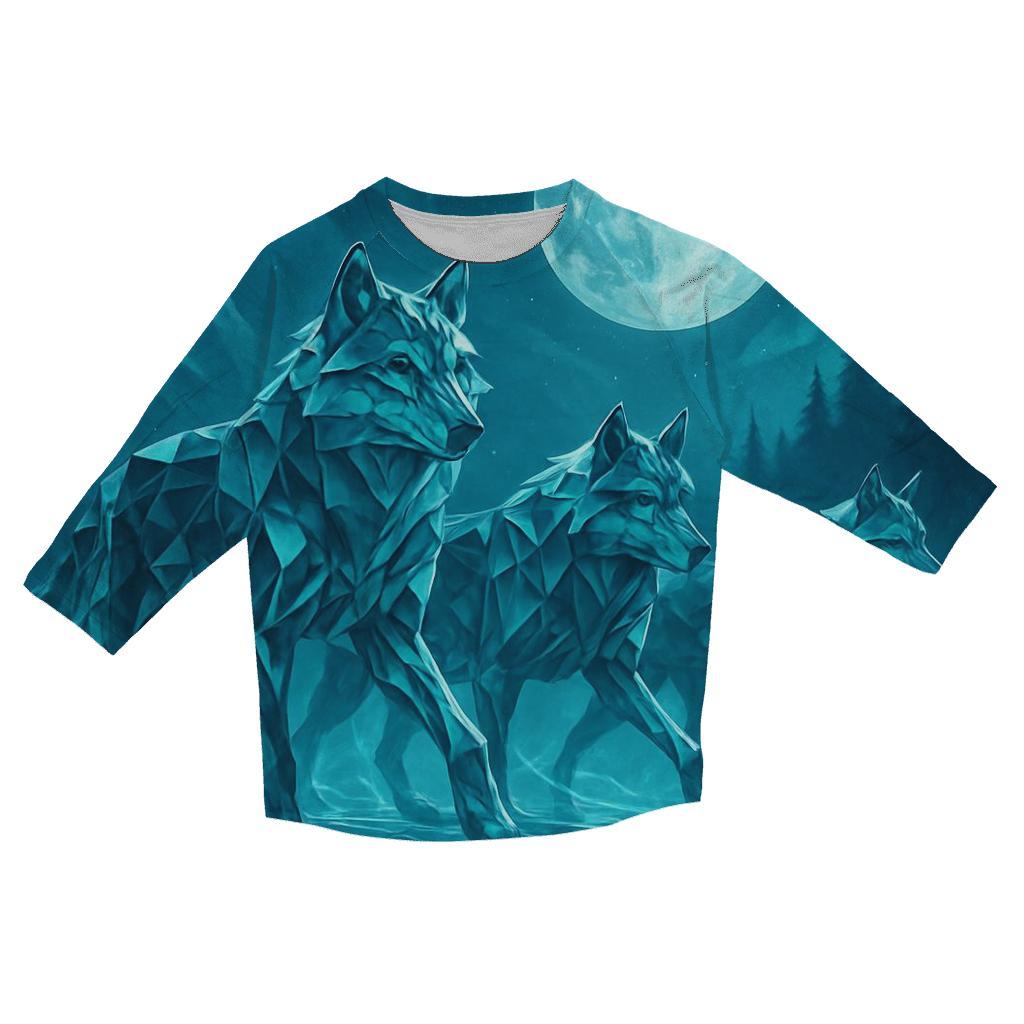 Crystalline Pack Vanguard printed three quarter sleeve shirts
