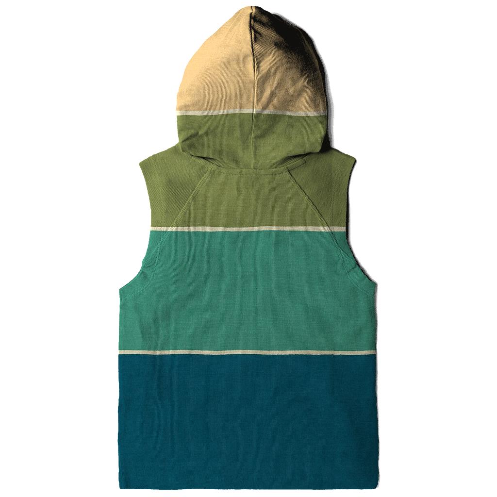 Sunset Horizon Stripes embroidered hoodies
