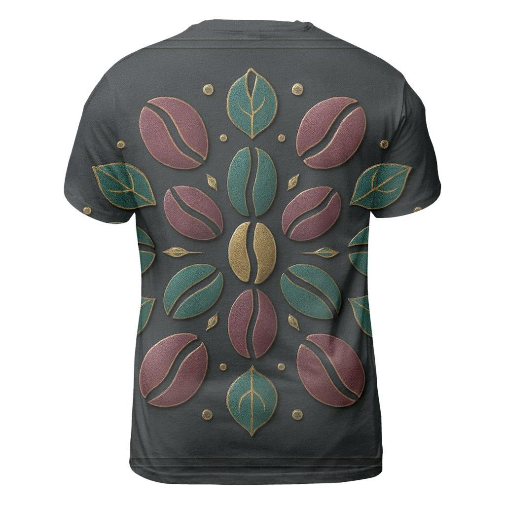 Bean Bloom Mandala creative print fashion shirts
