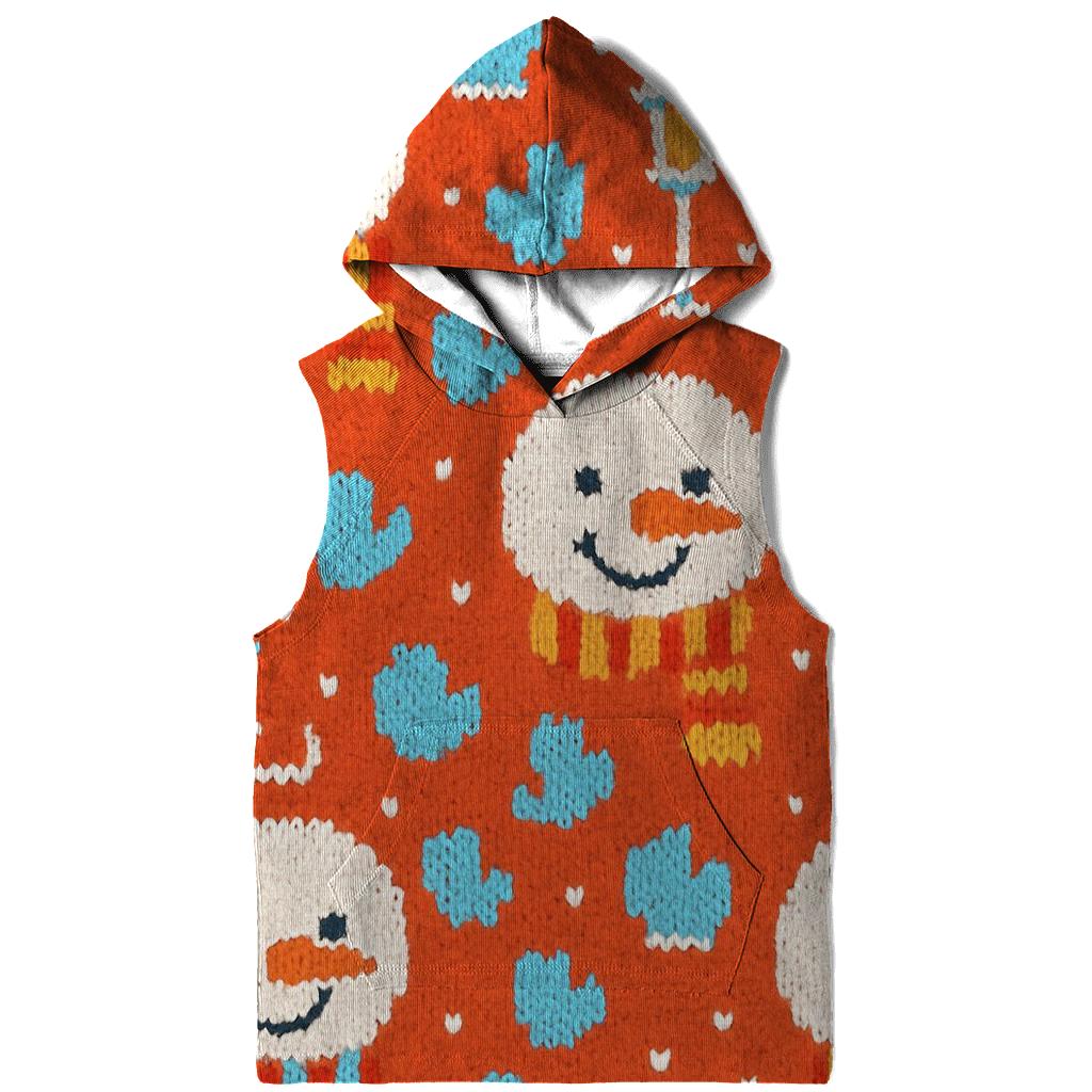 Snowman Scarf Grid Design hoodie designs