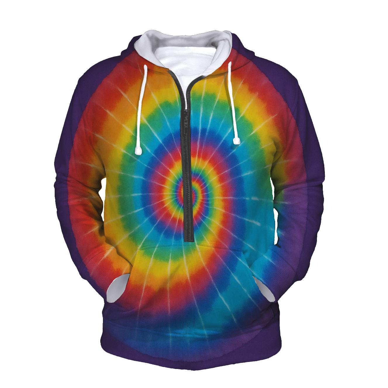 Classic Rainbow Spiral designer hoodies