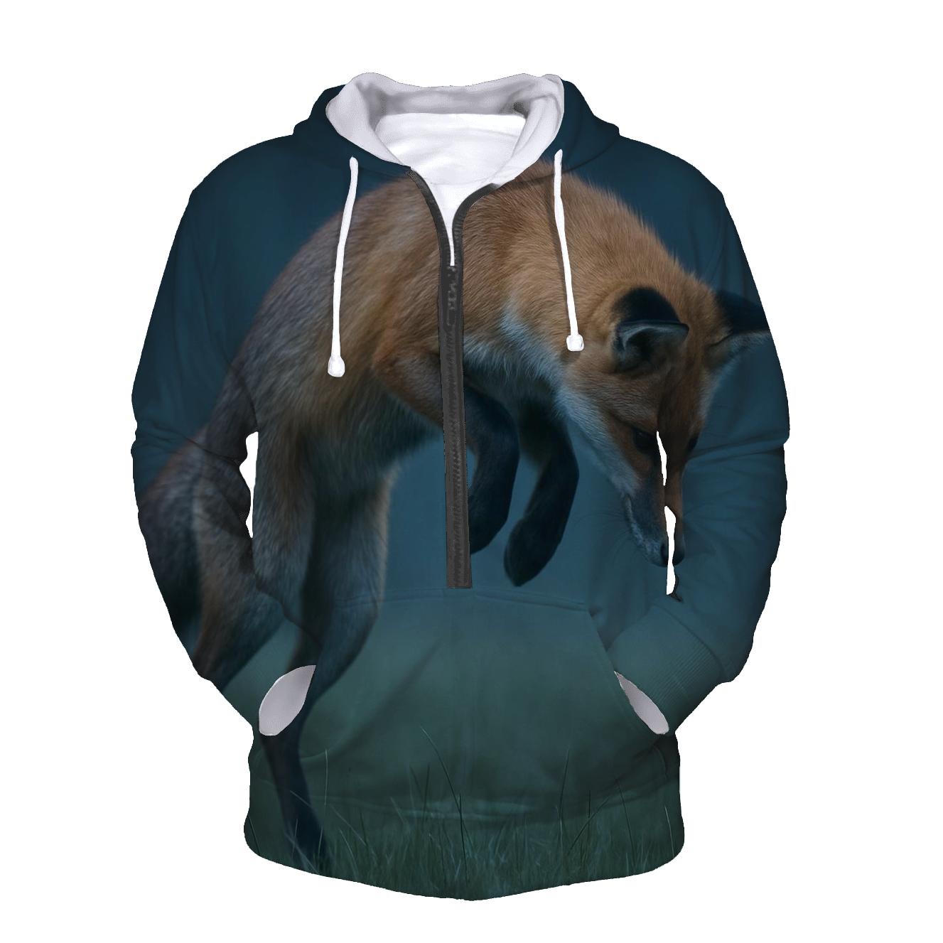 Crepuscular Hunt — Red Fox premium hoodies