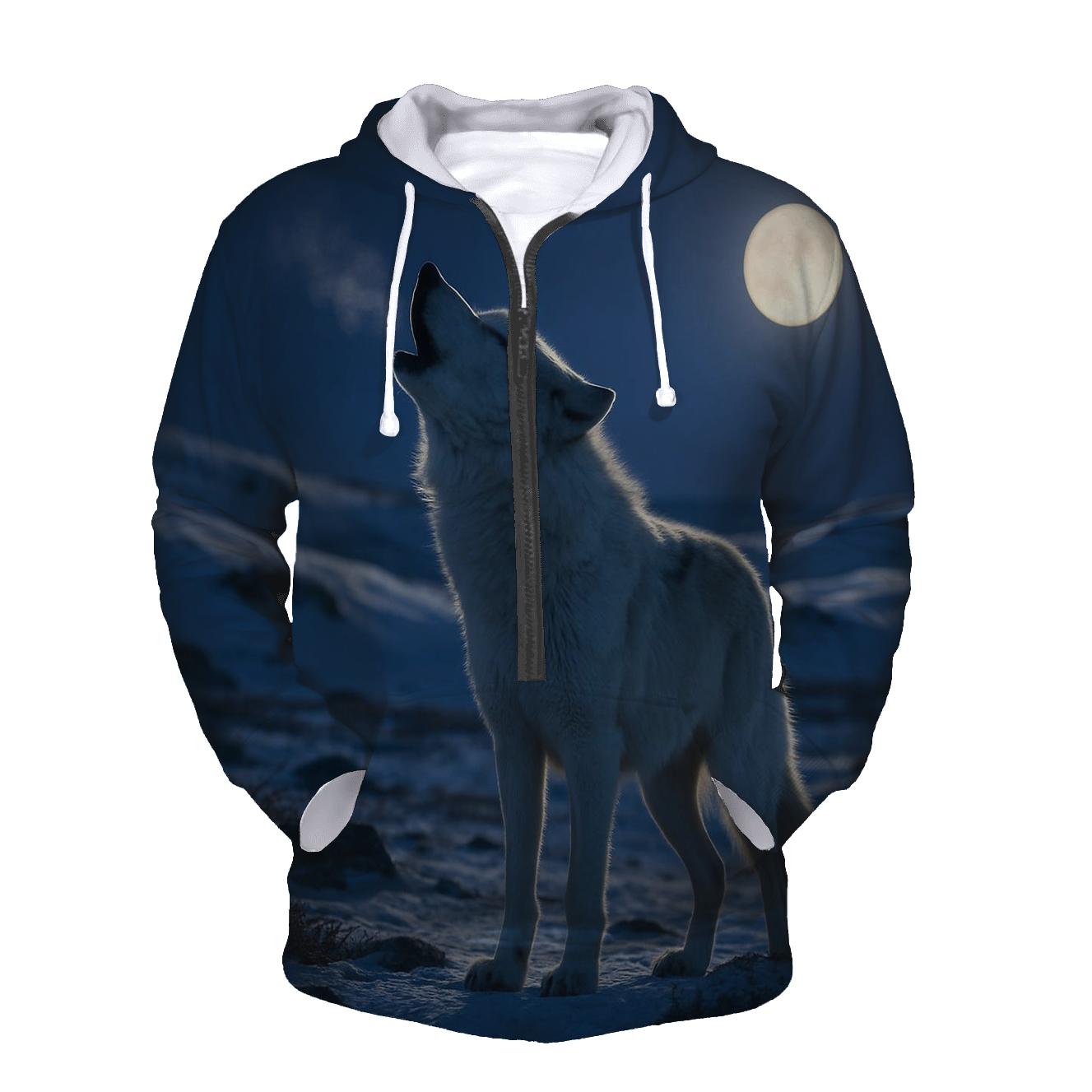 Tundra Night Howl graphic hoodies