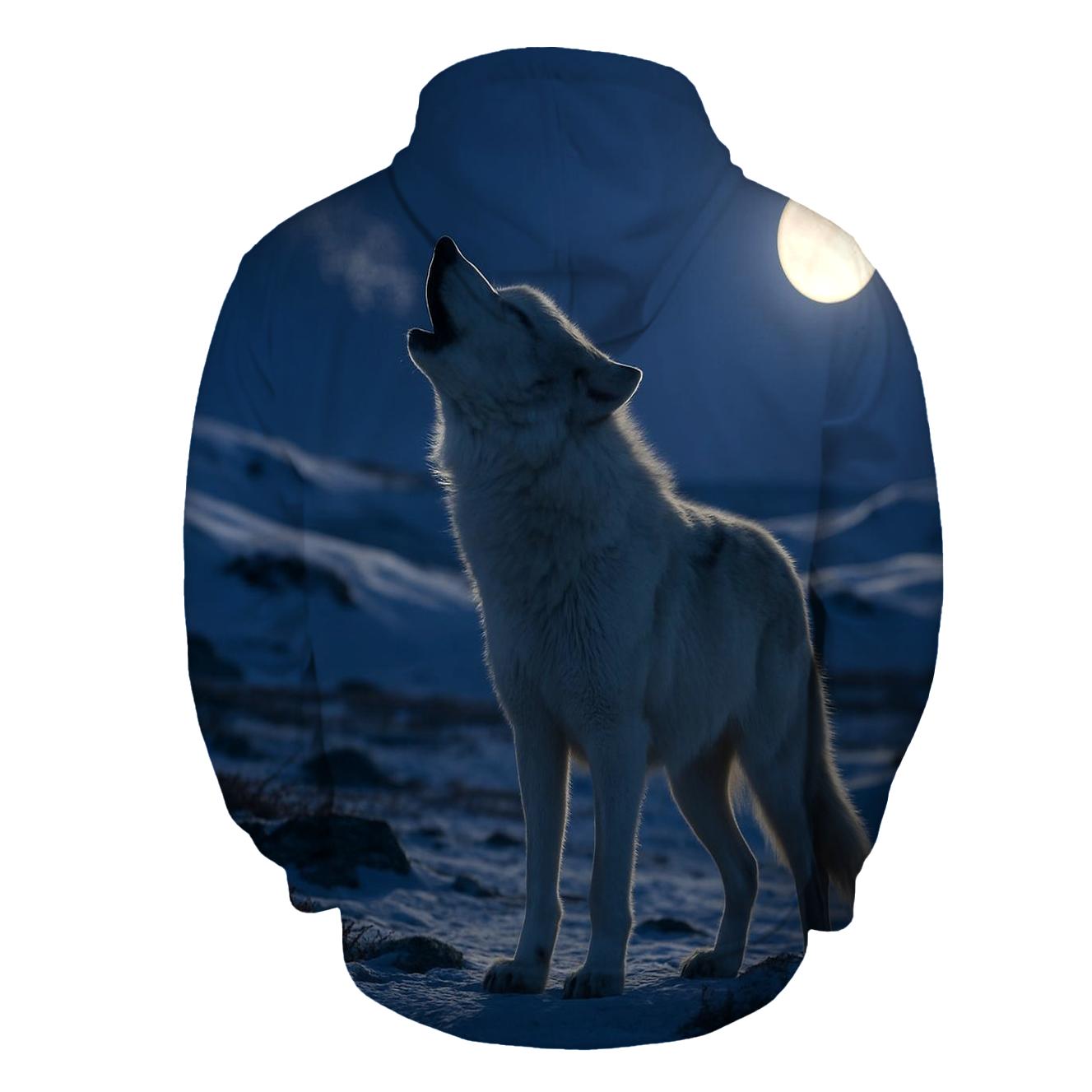 Tundra Night Howl graphic hoodies