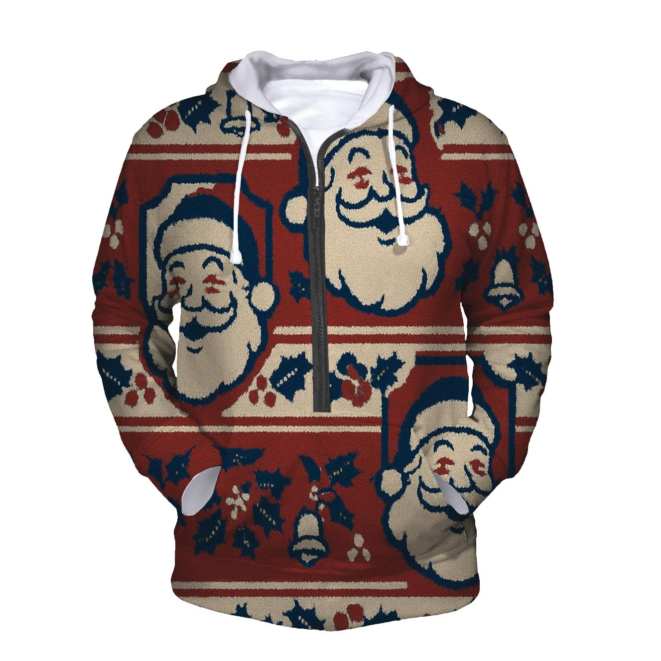 Santa Sweater Crest Design hoodie designs