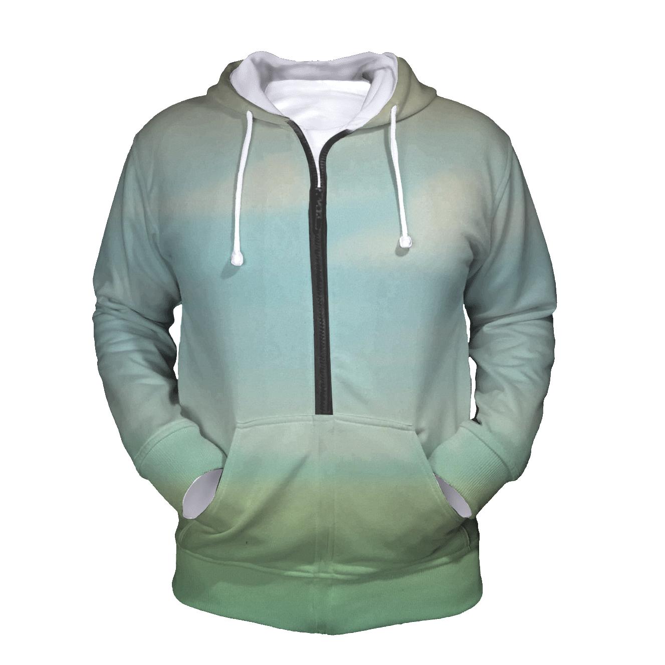 Meadow Sky Drift embroidered hoodies
