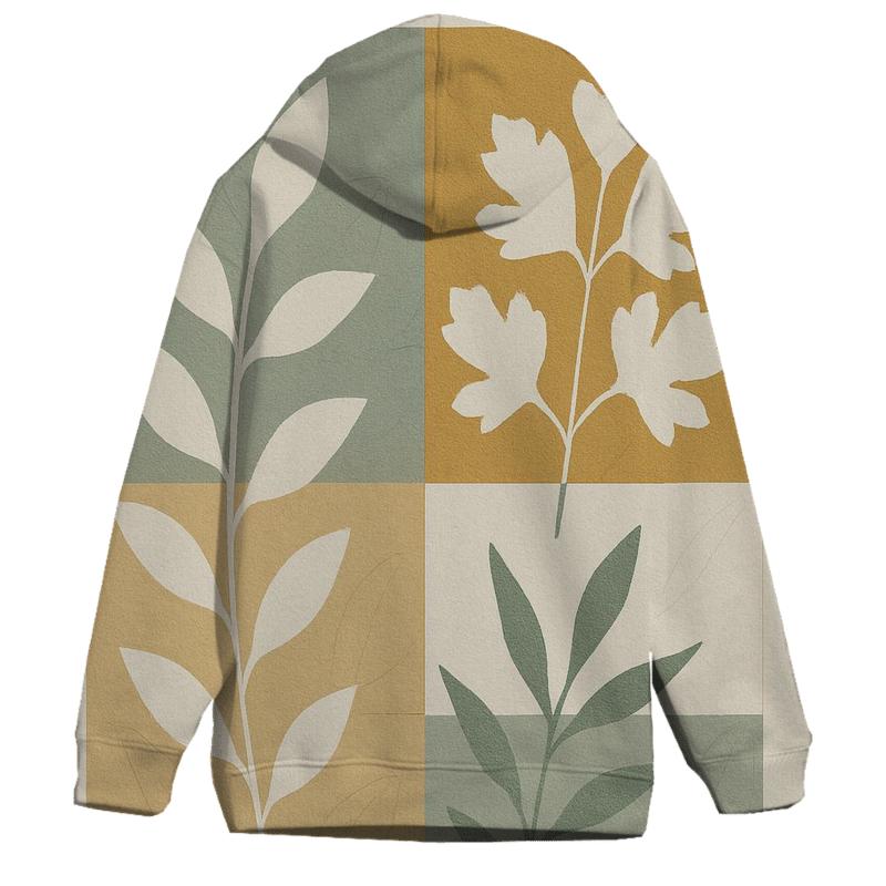 Botanical Geometry Collage hoodie styles