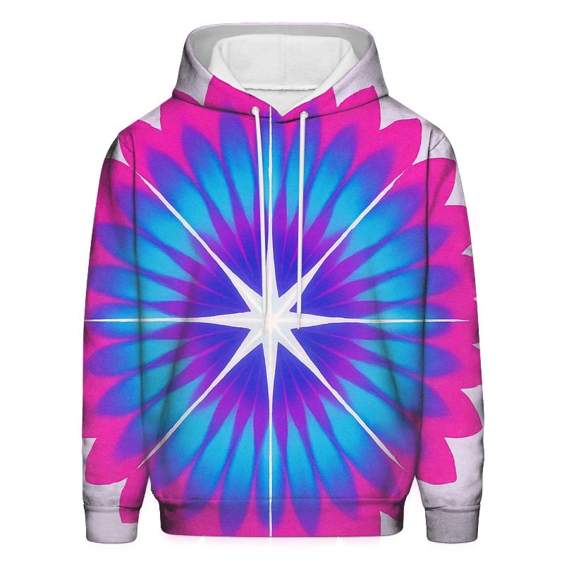 Magenta Mandala Sunburst pullover hoodies