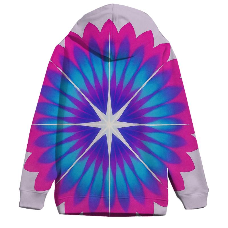 Magenta Mandala Sunburst pullover hoodies