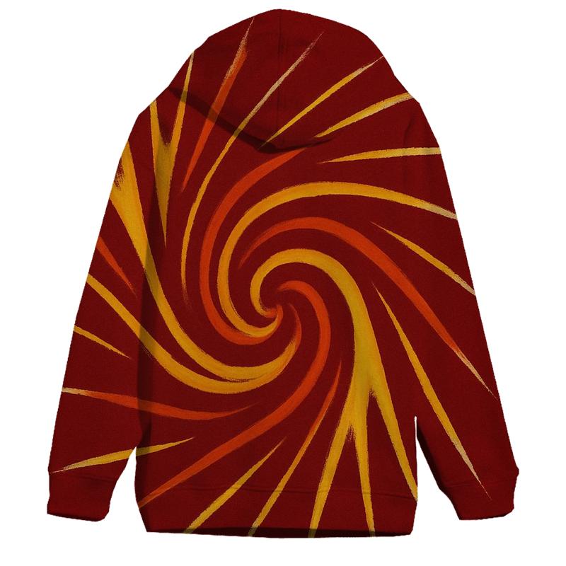 Solar Flare Radial Spiral heavyweight hoodies