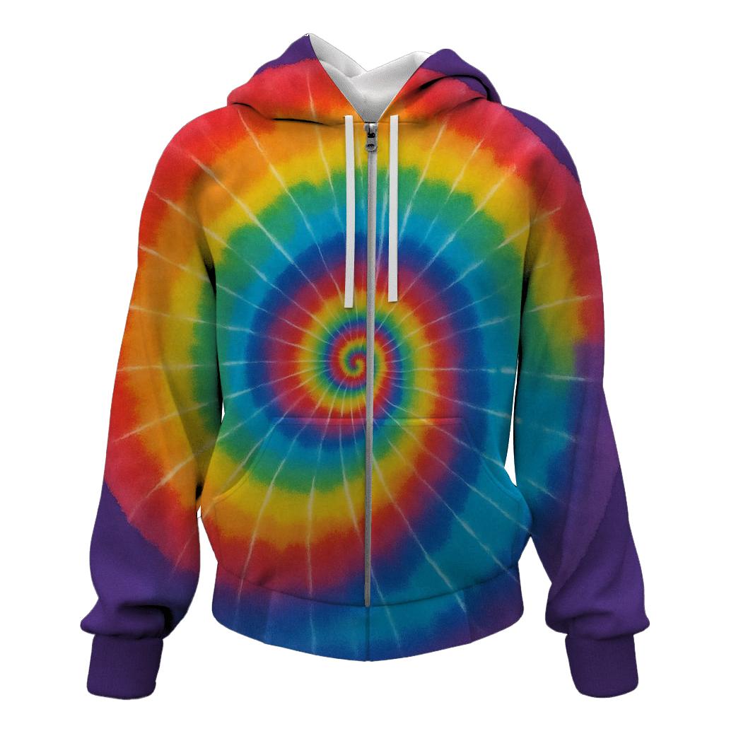 Classic Rainbow Spiral hoodie styles