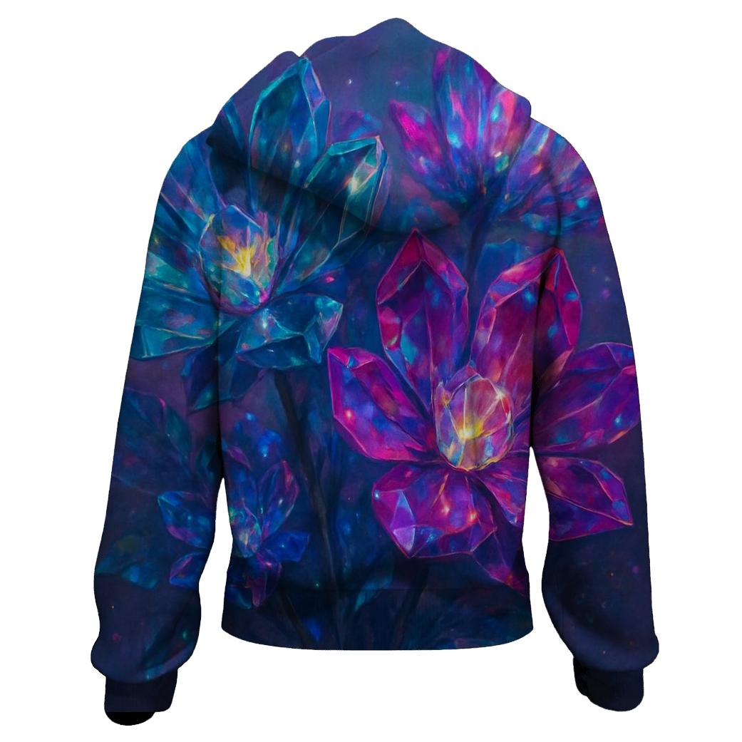 Prism Petals embroidered hoodies