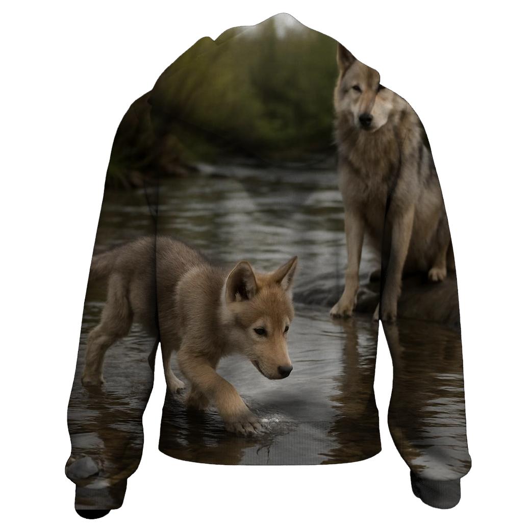 River Crossing Pup Lesson lightweight hoodies