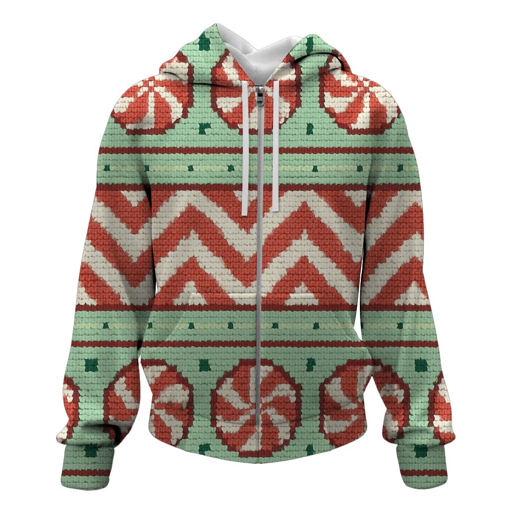 Pixel Peppermint Ridge Design hoodie styles