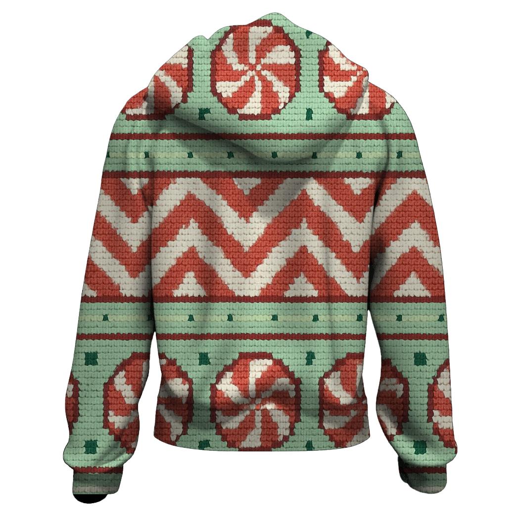 Pixel Peppermint Ridge Design hoodie styles