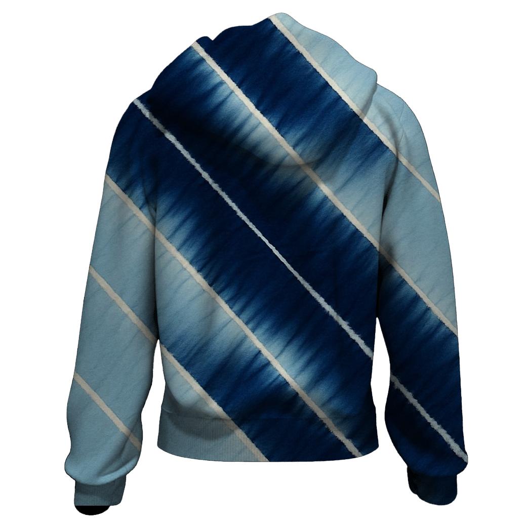 Indigo Arashi Diagonals hoodie designs