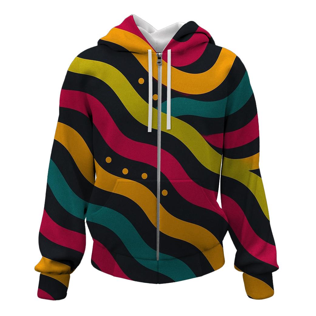 Acid Rainbow Tracks lightweight hoodies
