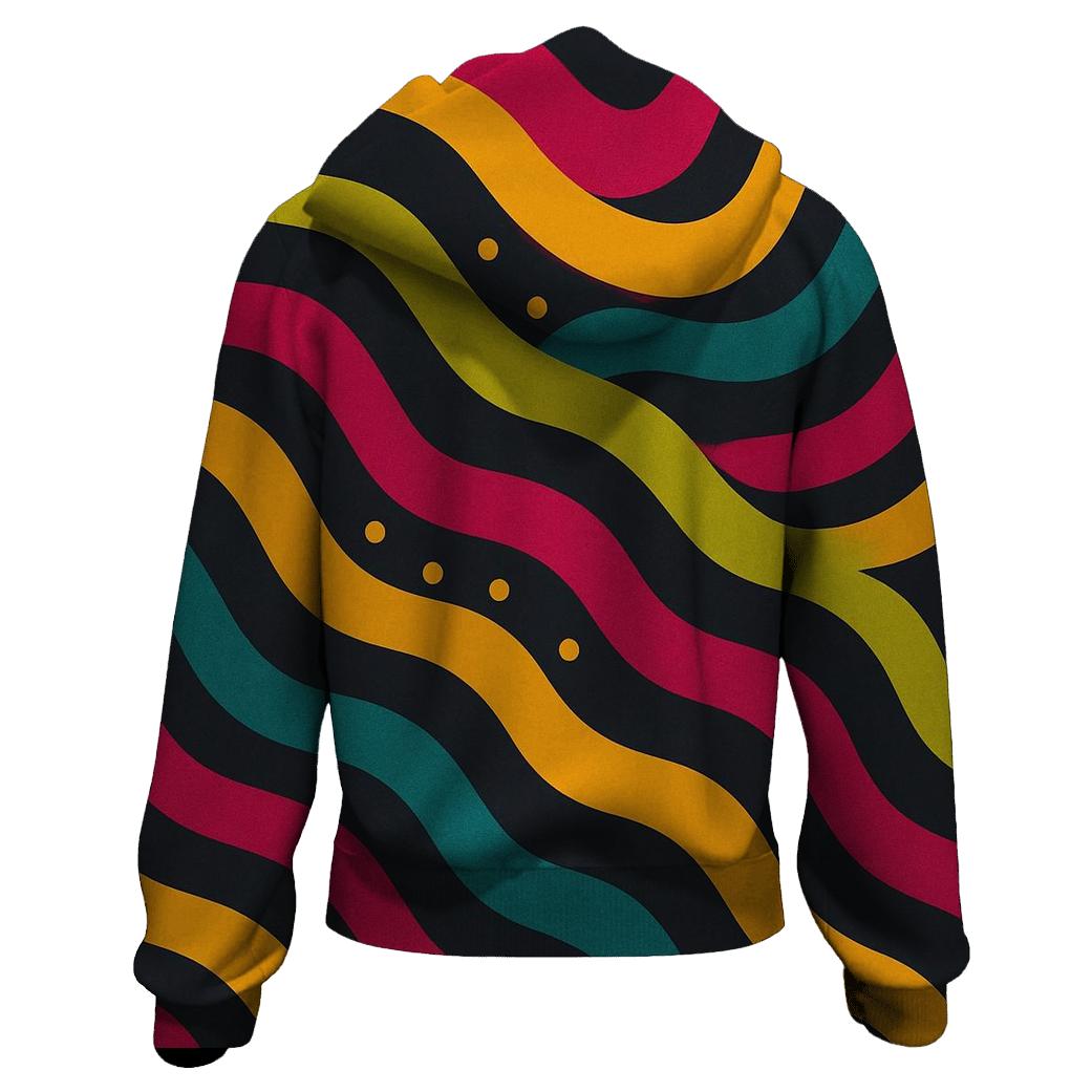 Acid Rainbow Tracks lightweight hoodies
