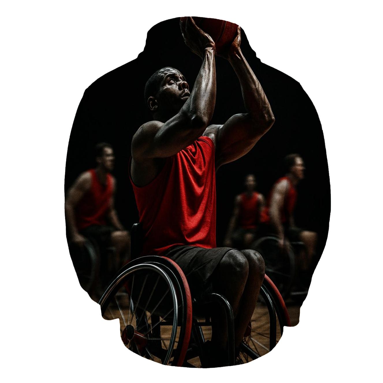 Adaptive Wheelchair Basketball embroidered hoodies