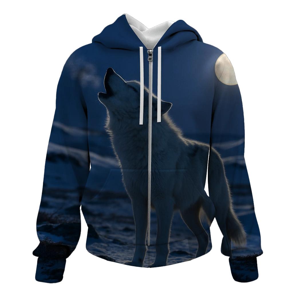 Tundra Night Howl graphic hoodies