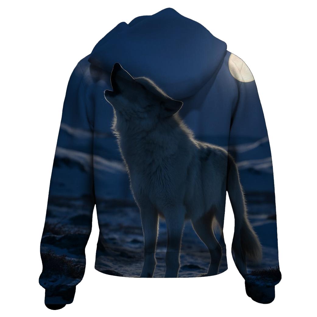 Tundra Night Howl graphic hoodies