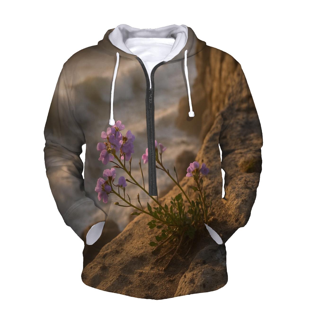Coastal Sea Rocket Cliffside Bloom custom hoodies