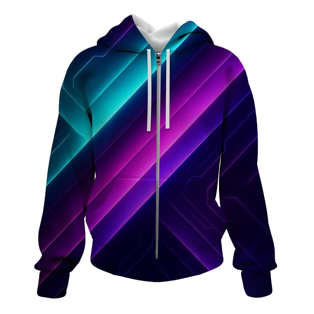 Circuit Neon Flow custom hoodies