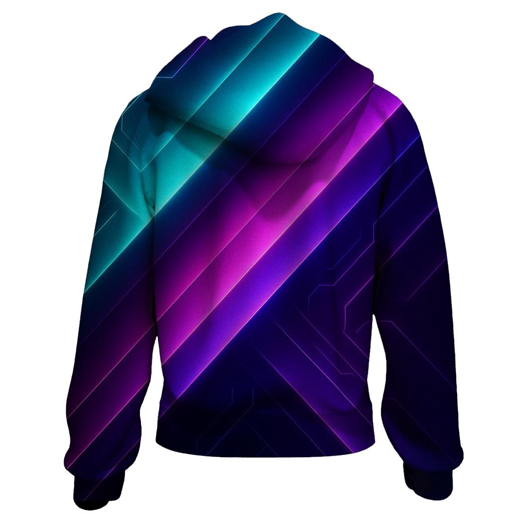 Circuit Neon Flow custom hoodies
