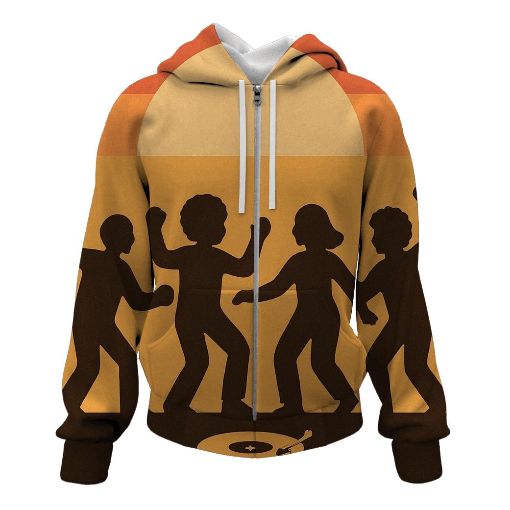 Sunset Boogie Stripes pullover hoodies
