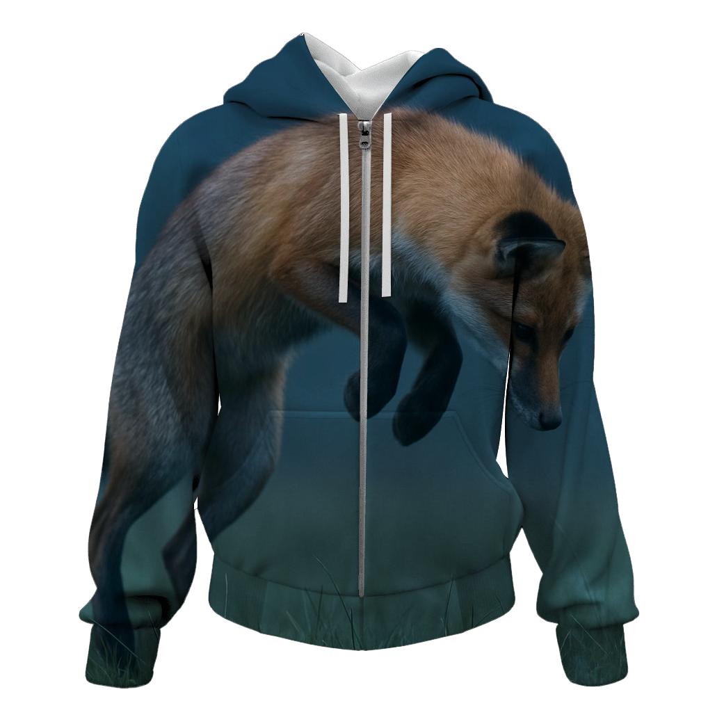 Crepuscular Hunt — Red Fox lightweight hoodies