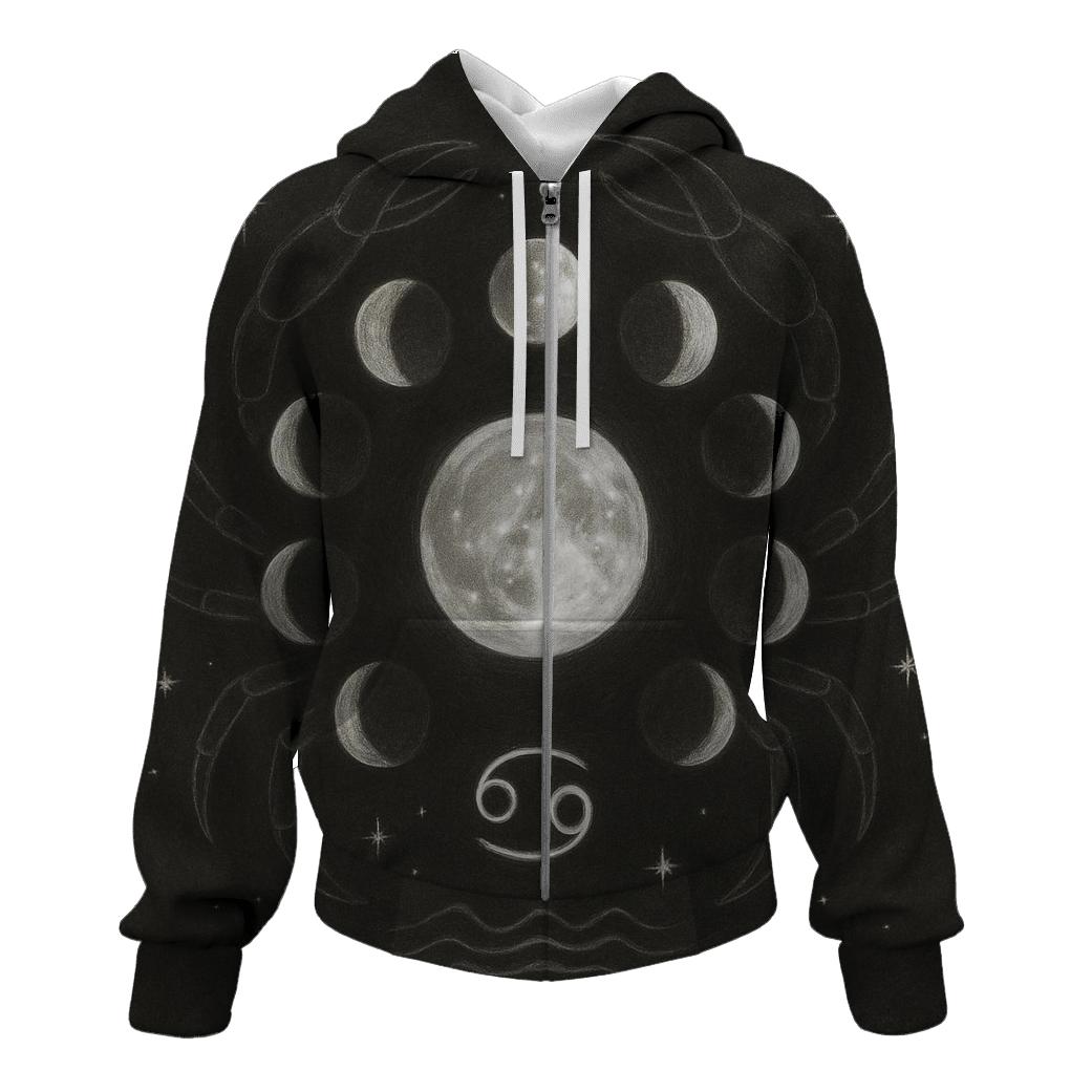 Cancer Moon Phase Cycle hoodie styles