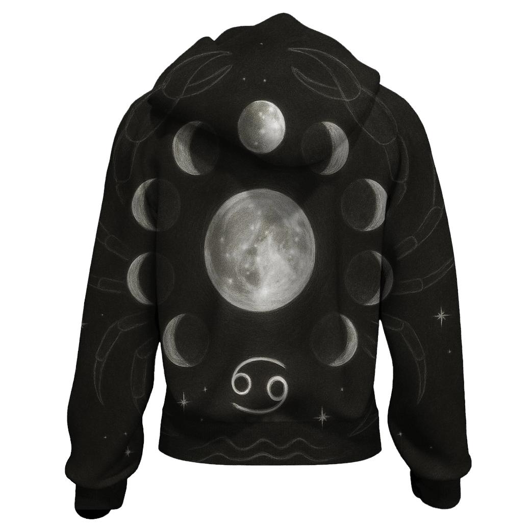 Cancer Moon Phase Cycle hoodie styles