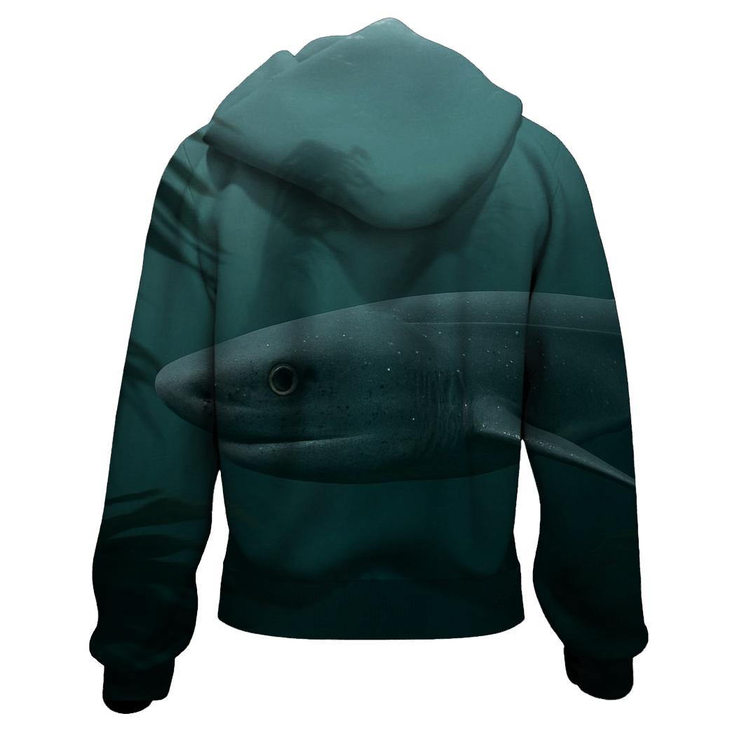 Under Kelp Shadow — Giant Kelp Shark lightweight hoodies