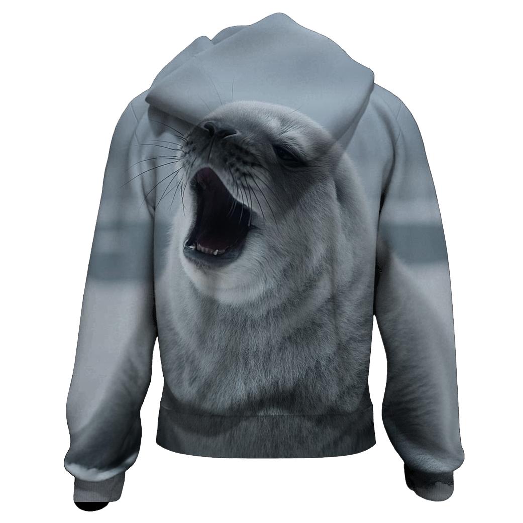 Glacial Articulate — Weddell Seal Pup heavyweight hoodies