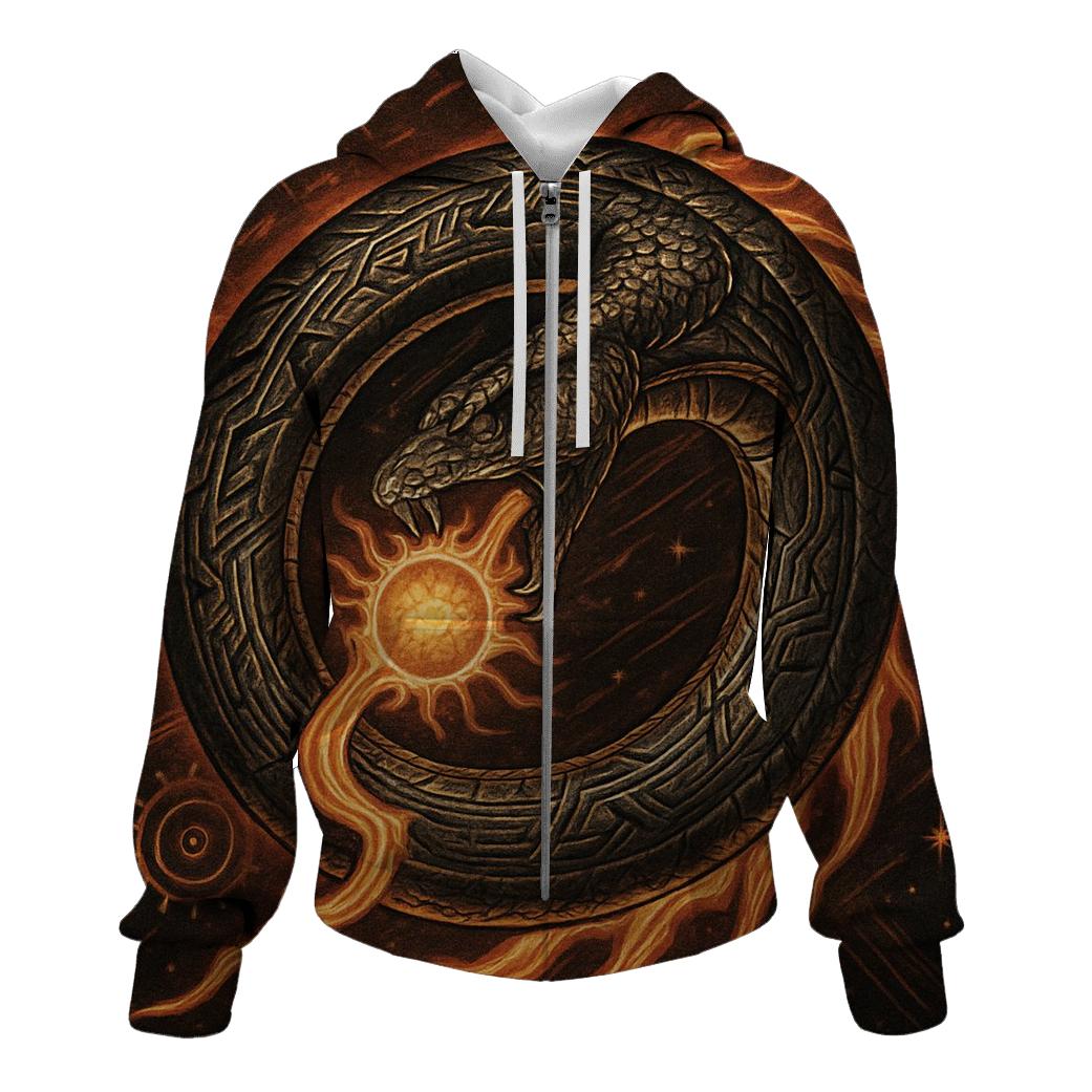 Solar Forge Ouroboros custom hoodies