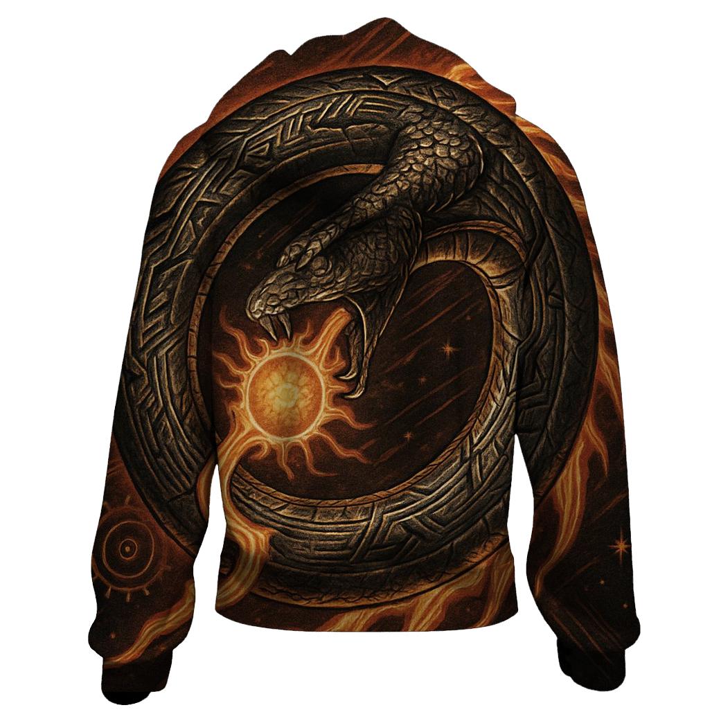 Solar Forge Ouroboros custom hoodies