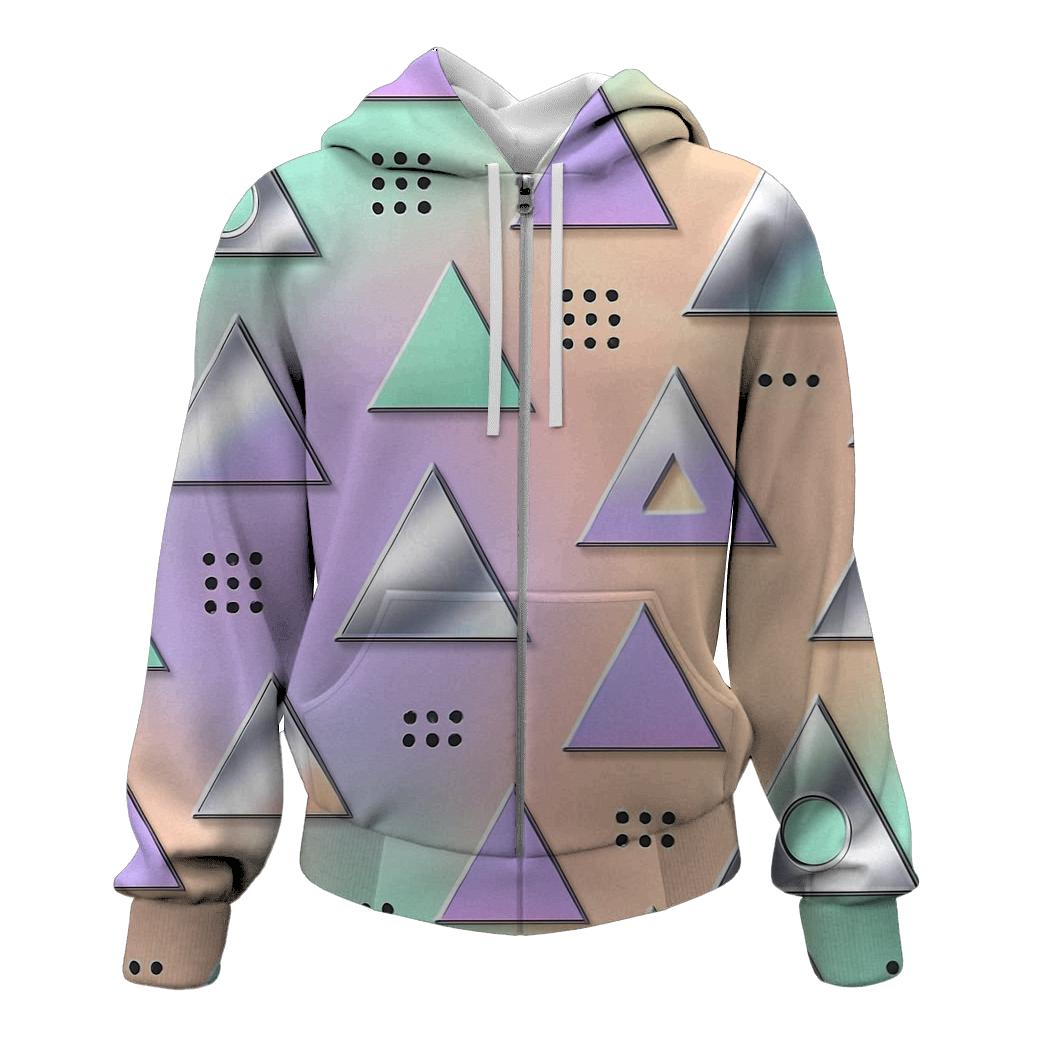Chrome Triangle Pattern hoodie designs