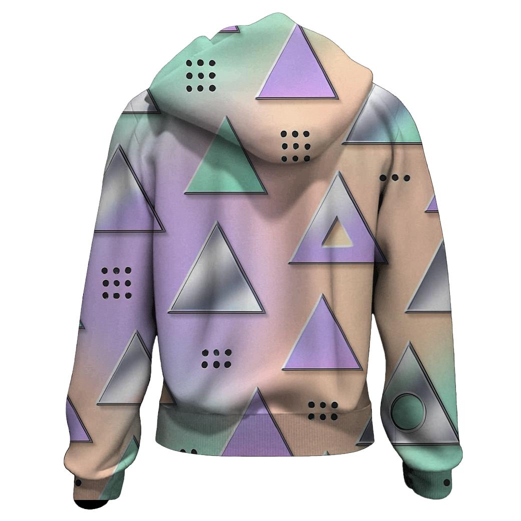 Chrome Triangle Pattern hoodie designs