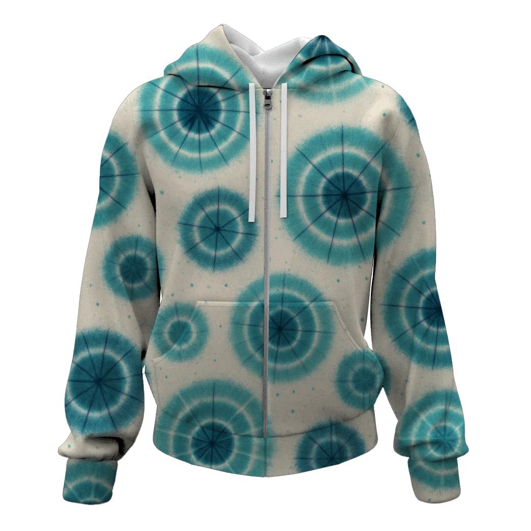 Kumo Spider Cluster Aqua printed hoodies