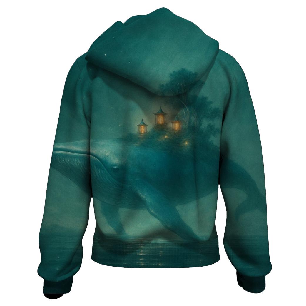 Surreal Oceanic Dream embroidered hoodies
