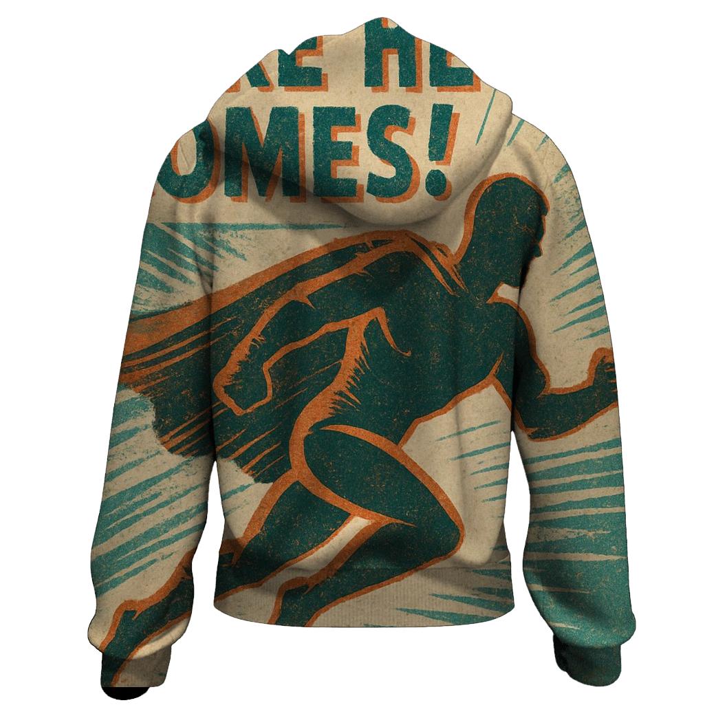 Faded Comic Book Adventure Panel custom hoodies