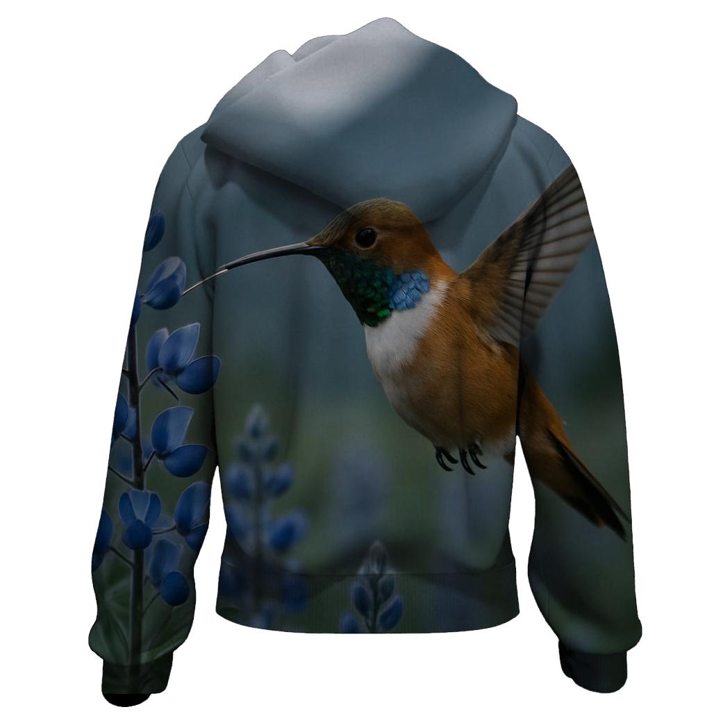 Alpine Nectar Hover — Rufous Hummingbird hoodie designs