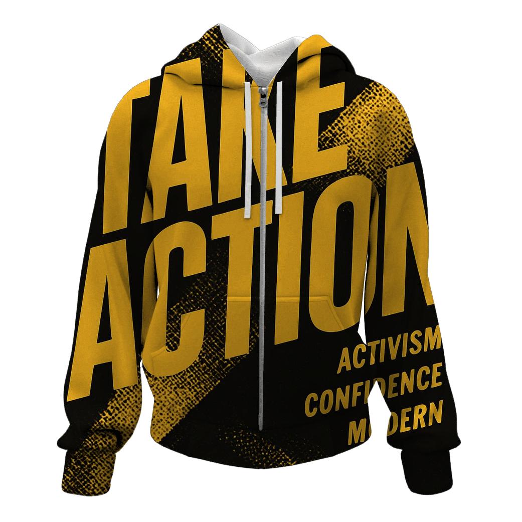 Bold Typography Empowerment hoodie designs