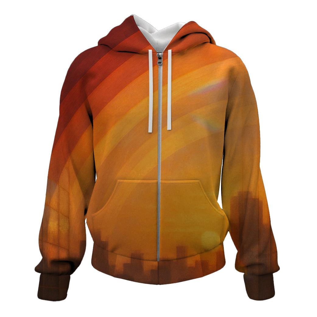 Sunset Prism Curve hoodie designs