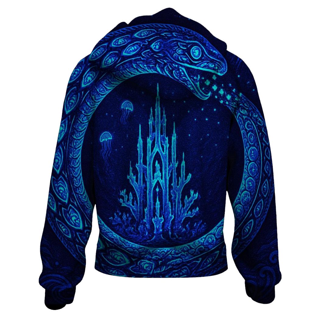 Bioluminescent Deep Coil heavyweight hoodies