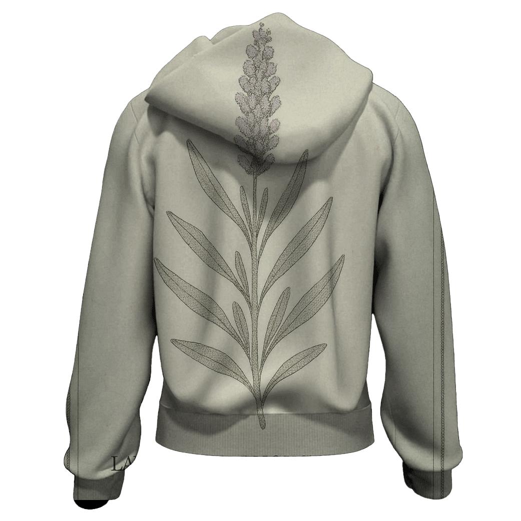 Faded Floral Botanical Plate hoodie trends