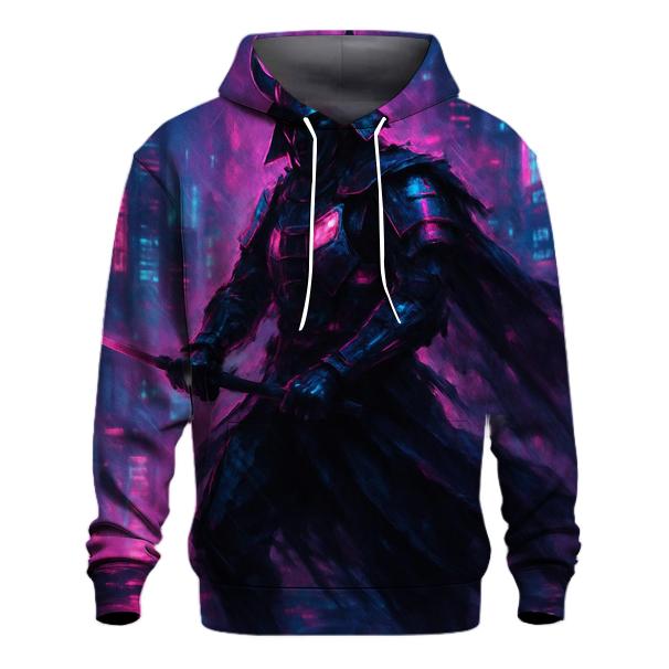 Neon Cyber Samurai hoodie designs