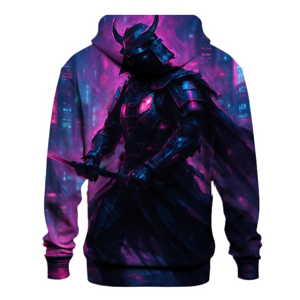 Neon Cyber Samurai hoodie designs