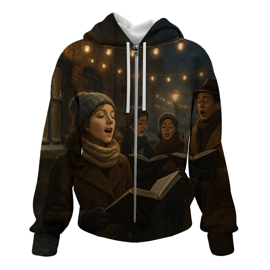 Midnight Carolers Lane graphic hoodies