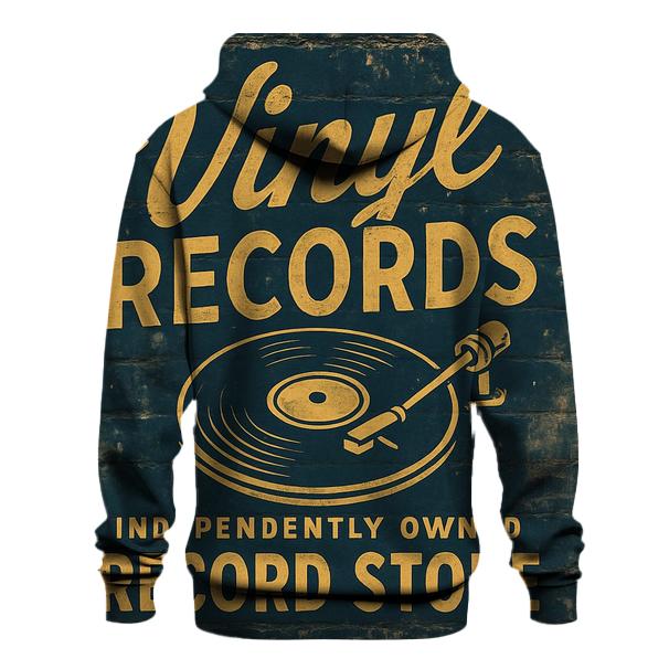 Vintage Vinyl Record Shop Sign pullover hoodies